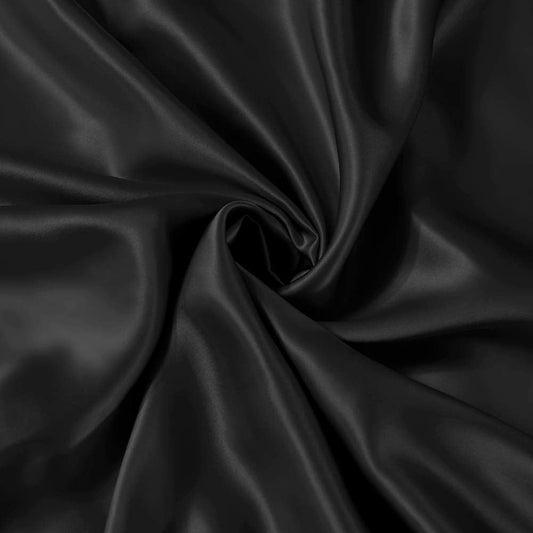 THXSILK 25 Momme Seidenbettwäsche Set 2-teilig, Bettbezug 135x200 + Kissenbezug 80x80 cm, Schwarz, hypoallergen, ultraweich & glatt