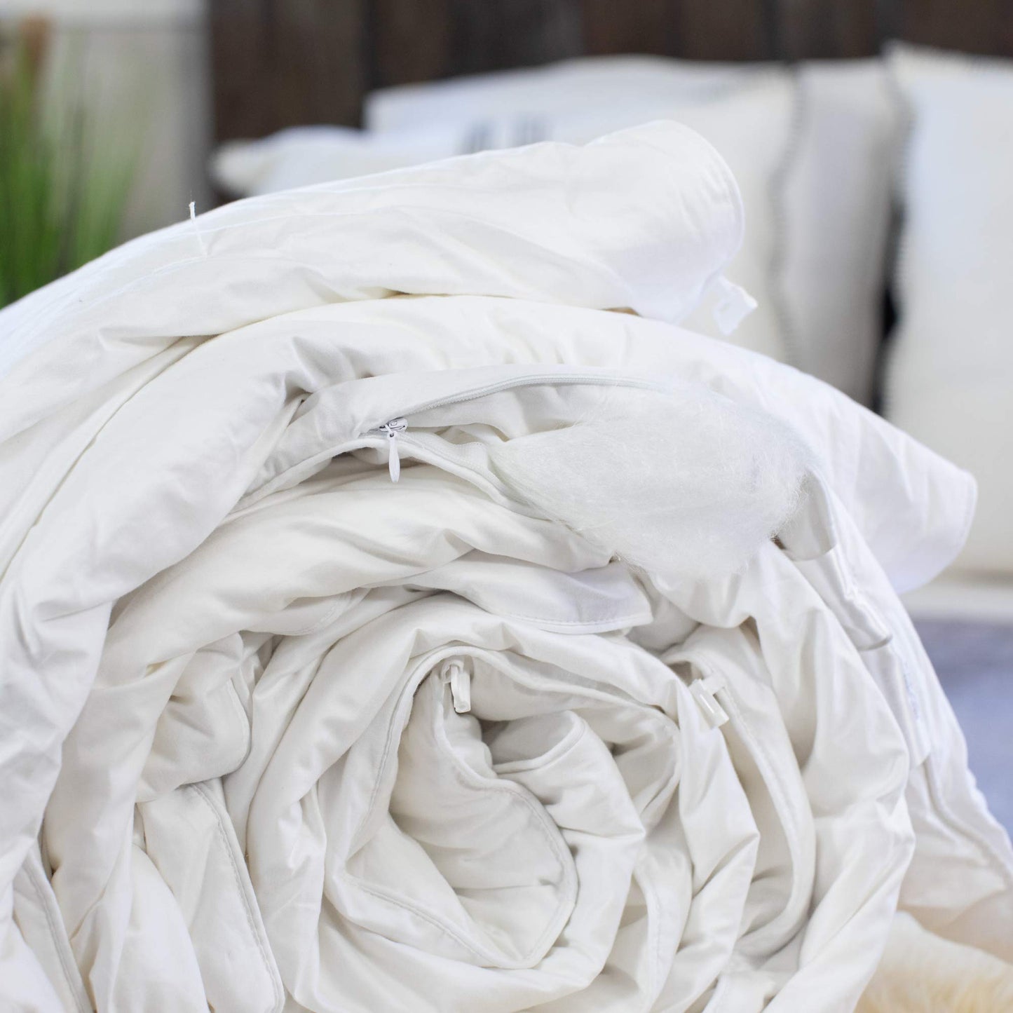 Silk Bedding Direct, 2 Luxus Bettdecken, Maulbeerseide, handgefertigt, Sommer & Frühlings/Herbstgewicht, Queen 240x220cm, Oeko-TEX