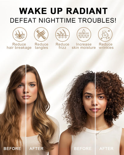 Taihu-Snow Seiden Bettwäsche Set 4-teilig, 100% 19mm Maulbeerseide, Stickerei, Luxus Schlafzimmer Set, Gold-Metallic, King Size