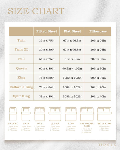 Taihu-Snow Seiden Bettwäsche Set 4-teilig, 100% 19mm Maulbeerseide, Stickerei, Luxus Schlafzimmer Set, Gold-Metallic, King Size