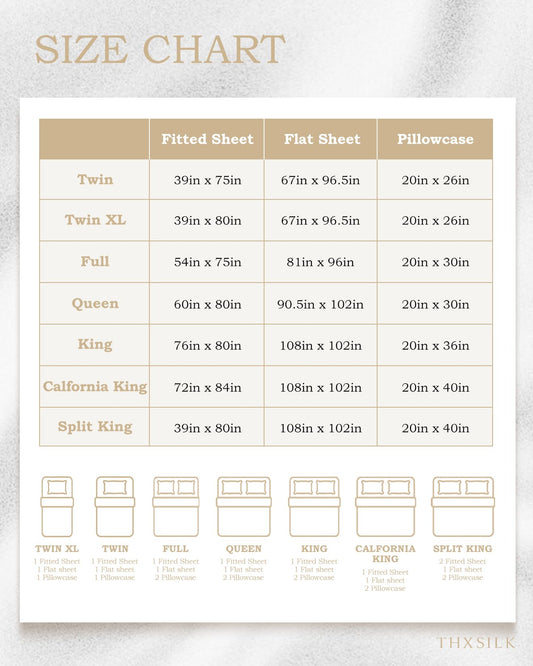 Taihu-Snow Seiden Bettwäsche Set 4-teilig, 100% 19mm Maulbeerseide, Stickerei, Luxus Schlafzimmer Set, Gold-Metallic, King Size