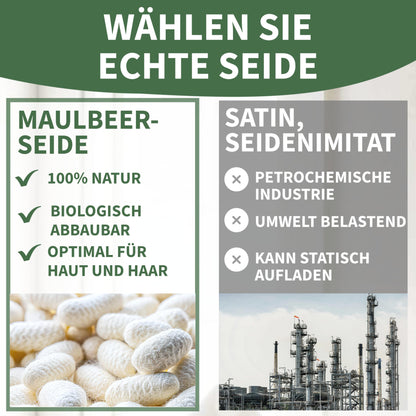 Welldora Seiden-Deckenbezug 135x200cm, 100% Seide, luxuriös weich, hypoallergen, 22 Momme, Oeko-TEX, Beigegold, höchste Qualität